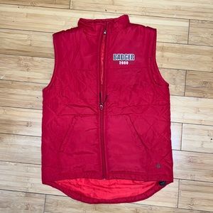 Youth badger, sport, quilted, zipper vest, size medium